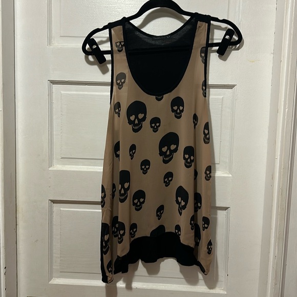 Y2K high low Skull Tank - Picture 1 of 4